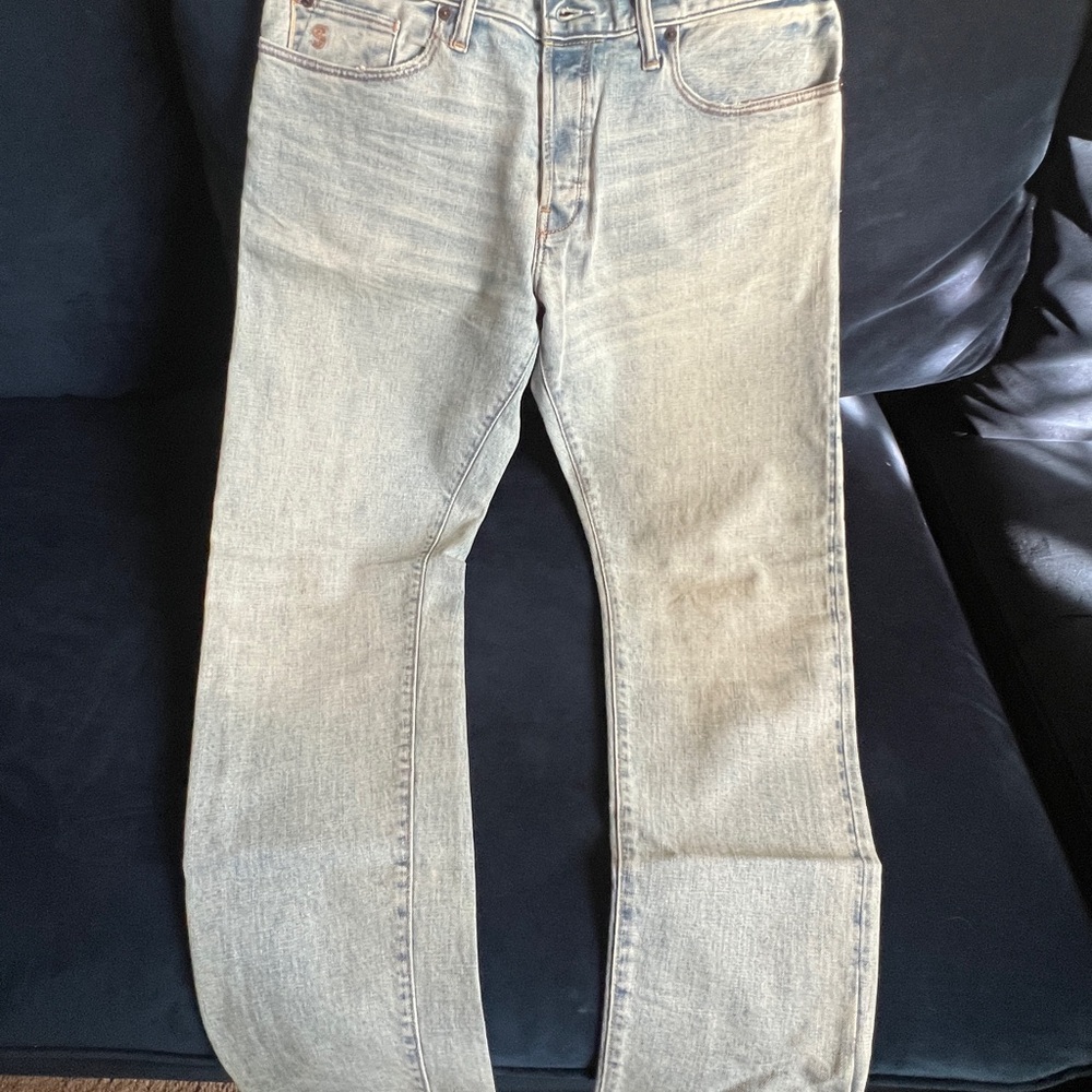 Todd Snyder Men's Light Wash Jeans - Casual Straight Fit